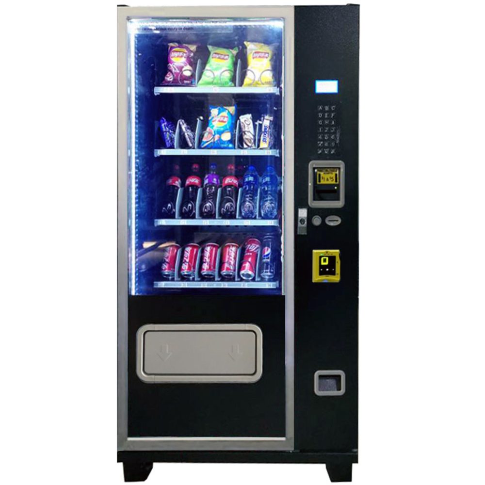 Small Glass Front Slim Snack and Soda Vending Machine