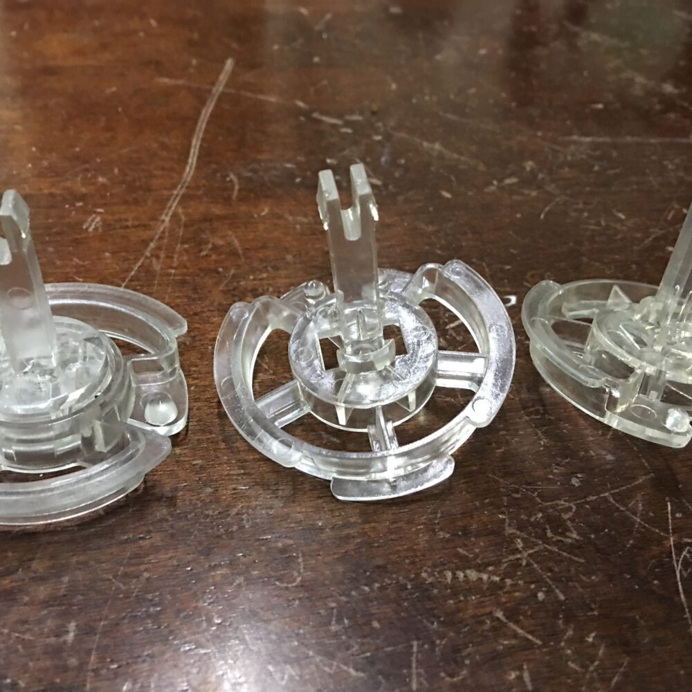 3 RETAINER CLIPS TO CONNECT MOTOR TO SPIRAL