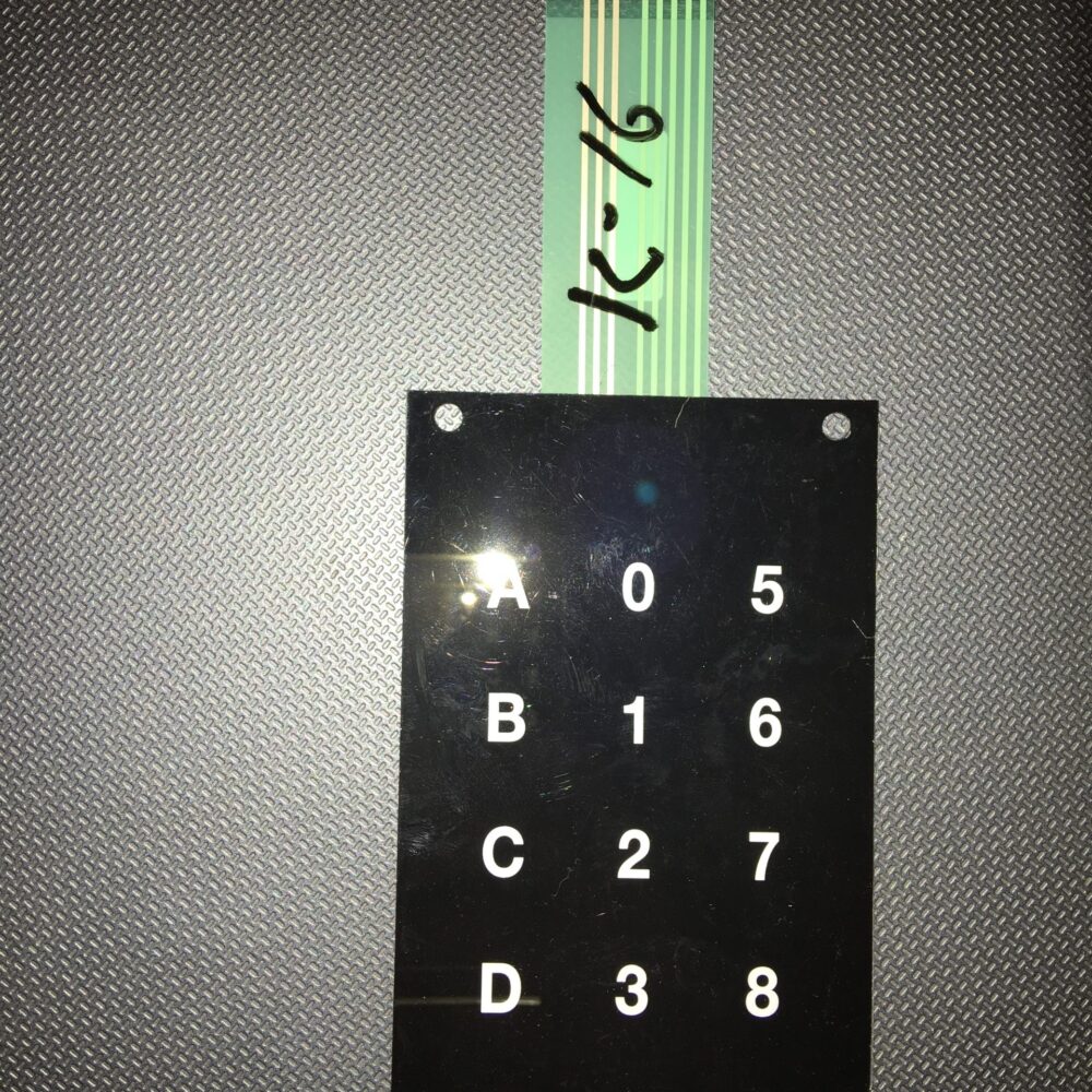 RPD KEYPAD FOR COMBO VENDING MACHINE