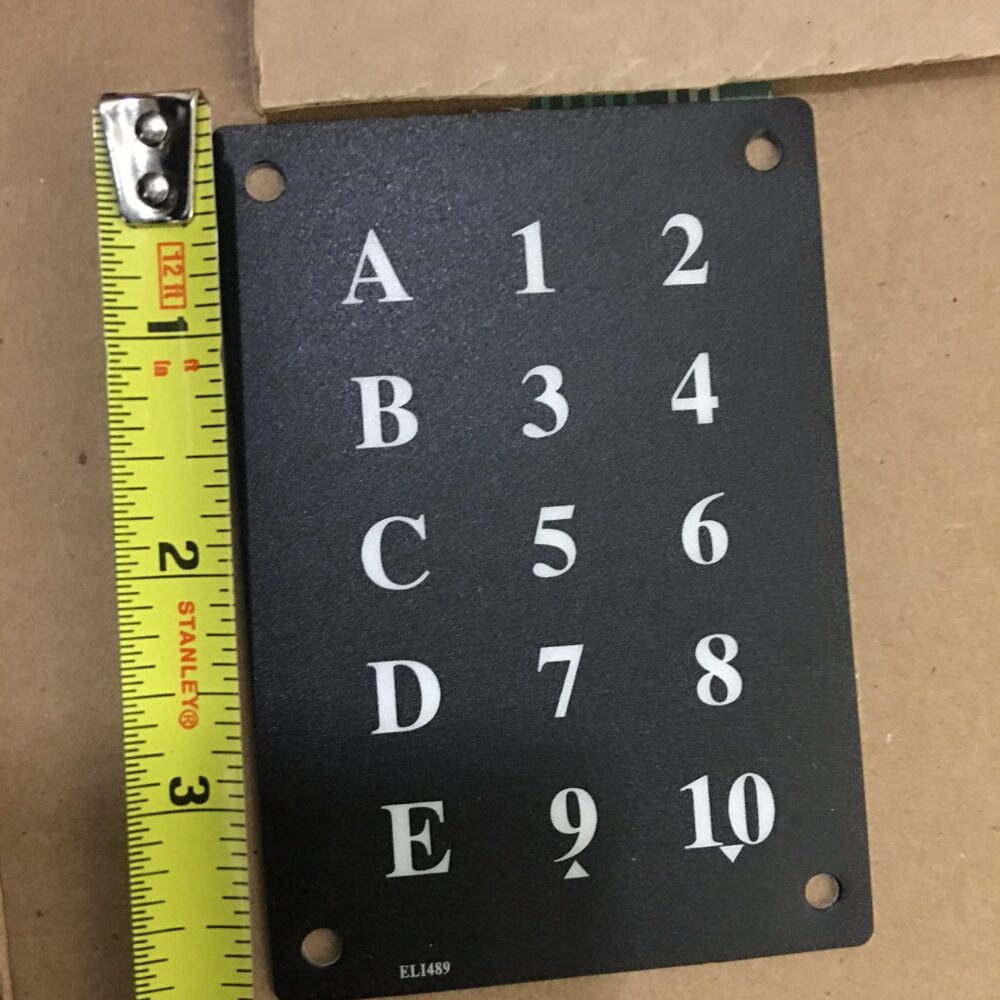 SEAGA BLACK AND WHITE KEYPAD 3″W X 4 L”